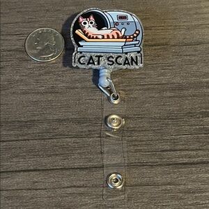 Cat Scan badge reel
